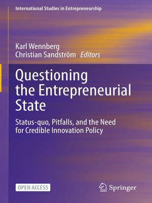 cover image of Questioning the Entrepreneurial State